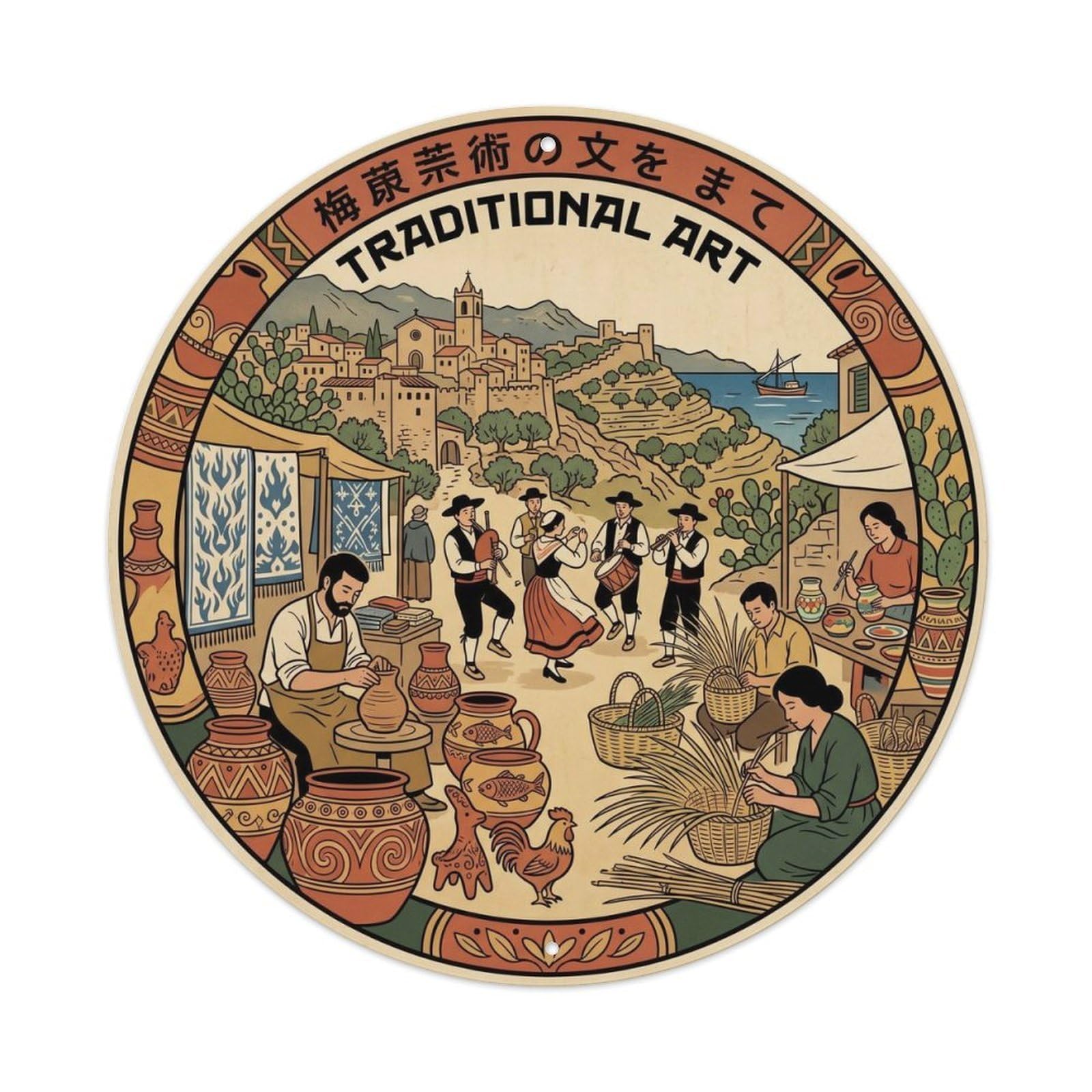 Mallorca Handmade Craft Artisan Workshop Metal Tin Sign