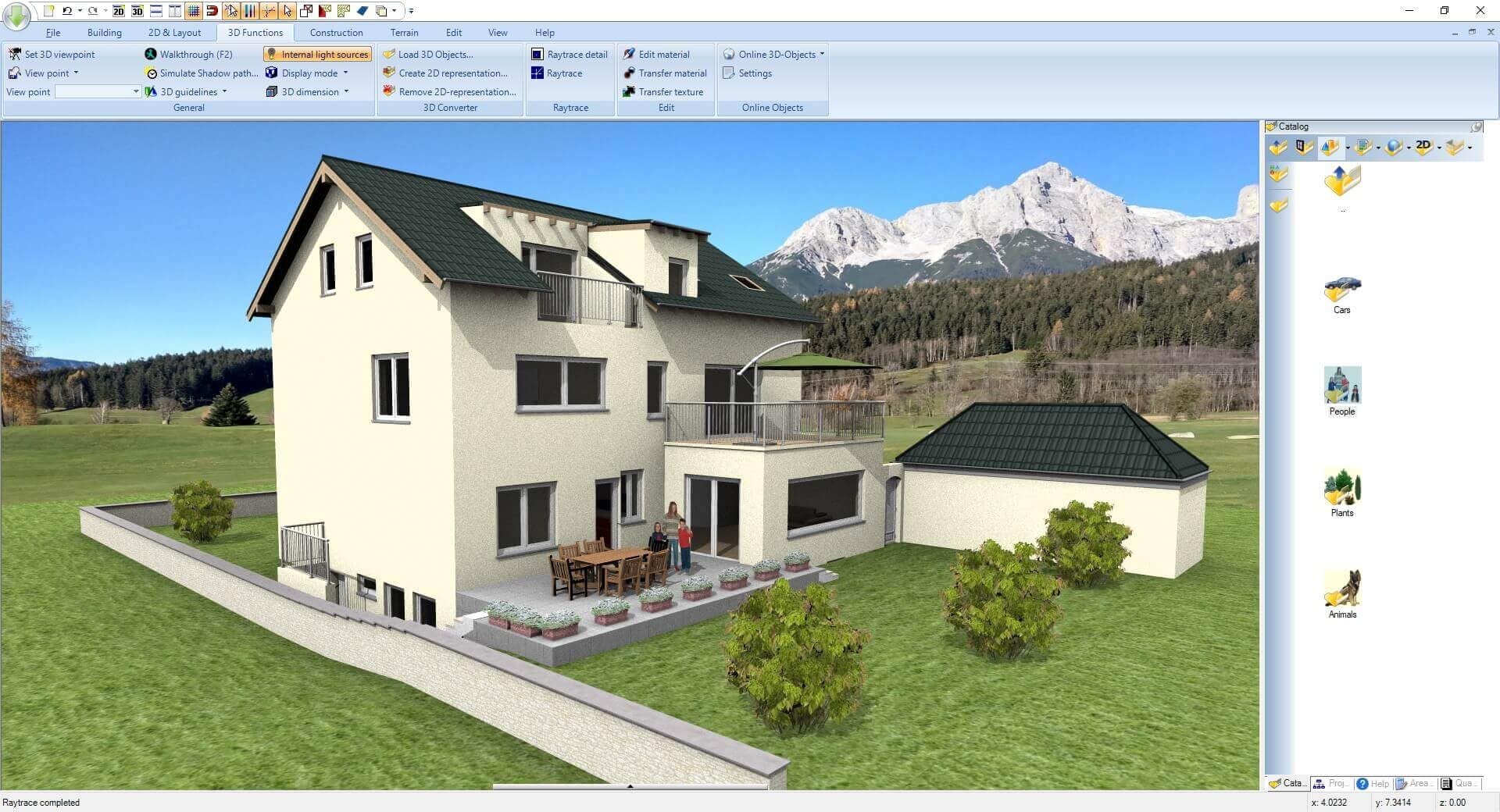 3­D CAD Architecture 14 - 3D home planner for floor plans, rooms, roofs for Windows 11, 10