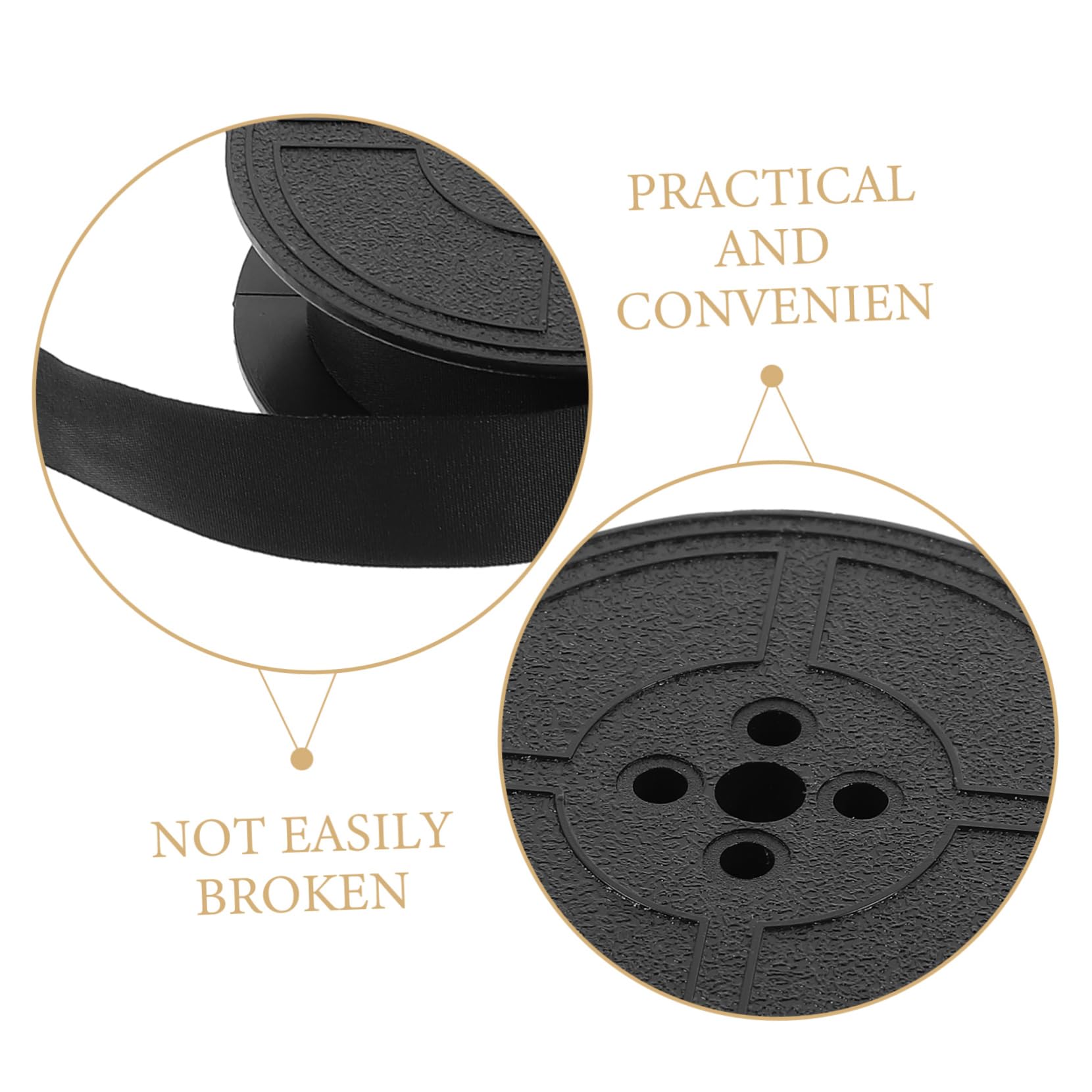 NUOBESTY 4 Ensembles Ruban De Machine À Écrire - Machine À Écrire - Accessoire Machine Écrire Ruban Absorbant L'encre Ruban Encreur De Remplacement Plastique Black 3 Pièces * 4