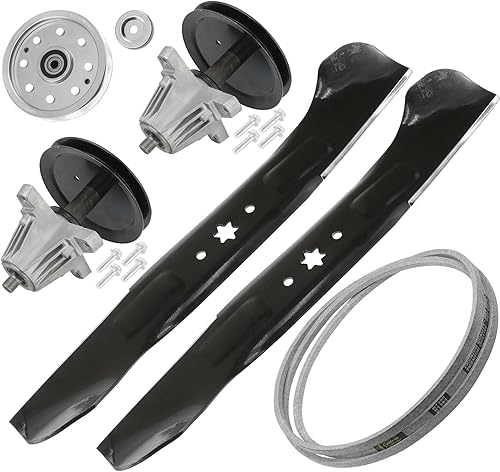 Miniatura 6 de Replacement Part OEM for 918-05078A 942-04244A Spindle Pulley Blade & Belt for CubCadet Troy-BIlt Index-DDR965-GTF1-60084