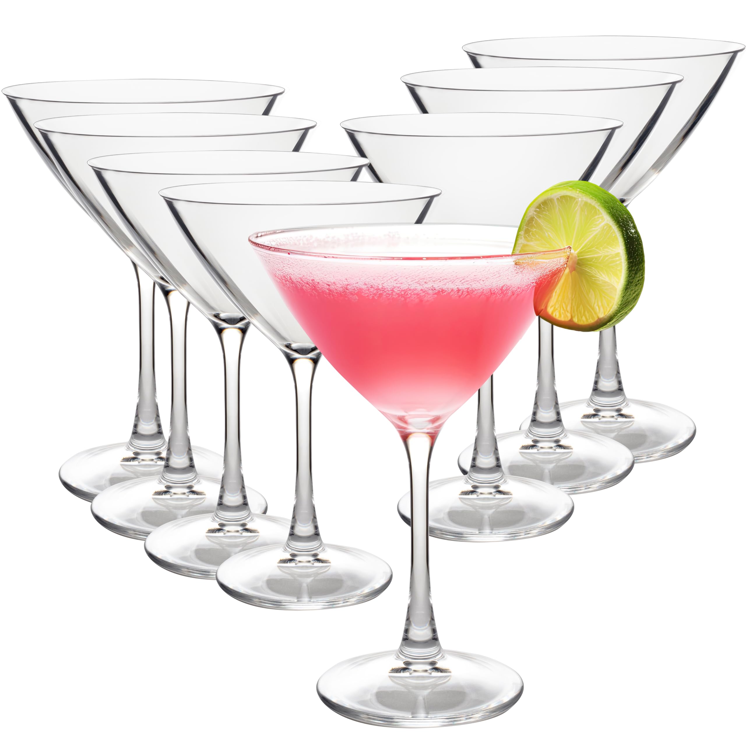 Amazon.com | D'Eco Unbreakable Tritan Martini Glasses, 9 oz (Set