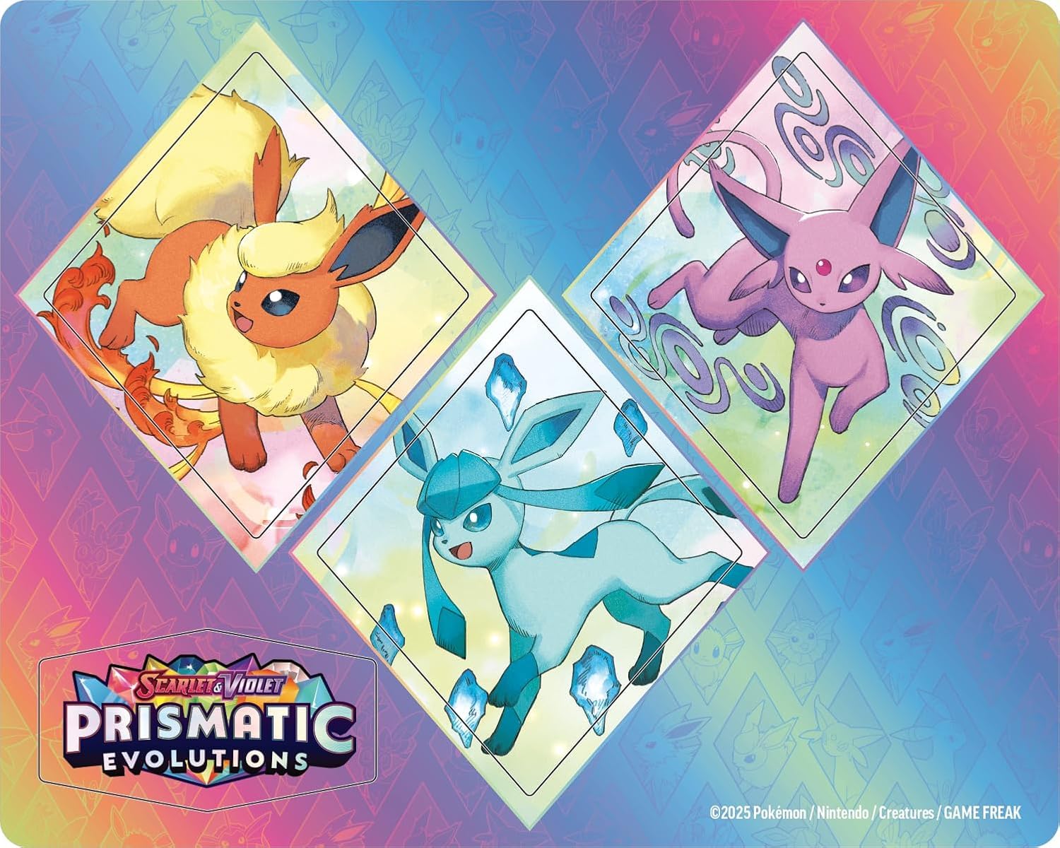 Pokémon TCD: Szkarłatna i fioletowa kolekcja naklejek z możliwością ponownego dopasowania - Ewolucje pryzmatyczne - Givrali (1 błyszcząca karta promocyjna i 3 boostery)