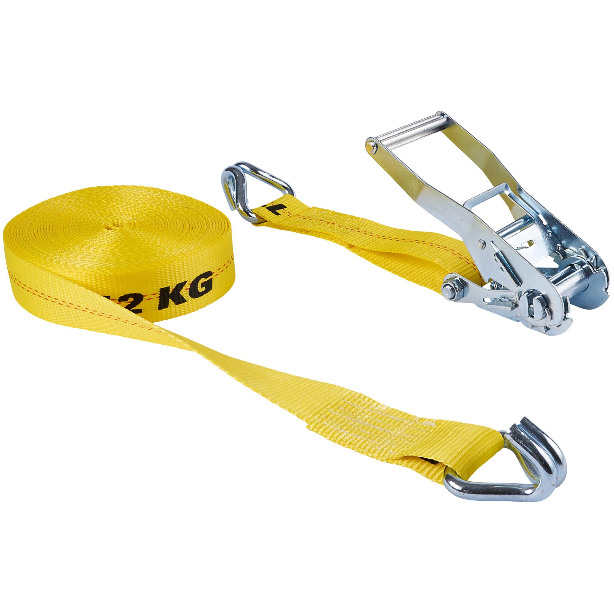 Keeper 04624 Heavy Duty 40' x 5.1 cm zapadkowy Tie Down, pojemność znamionowa 4,5 kg z podwójnymi haczykami J