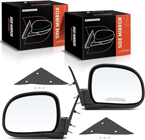 A-Premium Par (2) espejos laterales para conductor y pasajero compatibles con Chevy, GMC, Isuzu y Oldsmobile - Blazer, S10, Jimmy, Sonoma, Hombre,
