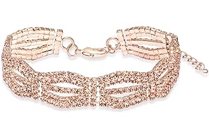 Adjustable Cubic Zirconia Classic Rose Gold Tennis Bracelet for Women Chain Link Bangle Bracelet Jewelry