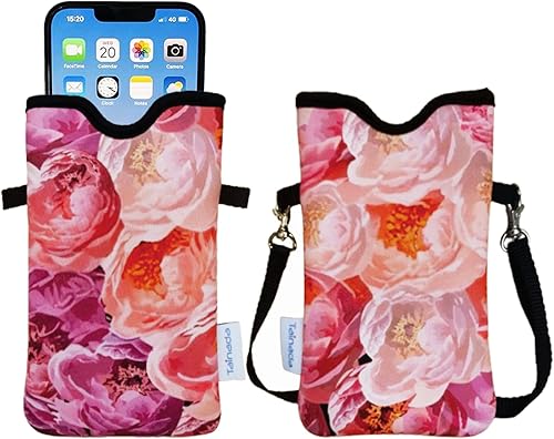Miniatura 68 de Tainada Funda Bolsa Estuche de Neopreno para Teléfono para Hombres y Mujeres con Correa Cruzada/Cordón para el Cuello para iPhone 17/16/15 Pro Max