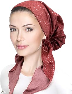 Pretied Head Scarf for Women Lightweight Pretied Bandana Tichel Head Scarves for Women Headwrap, Jewish Head Coverings