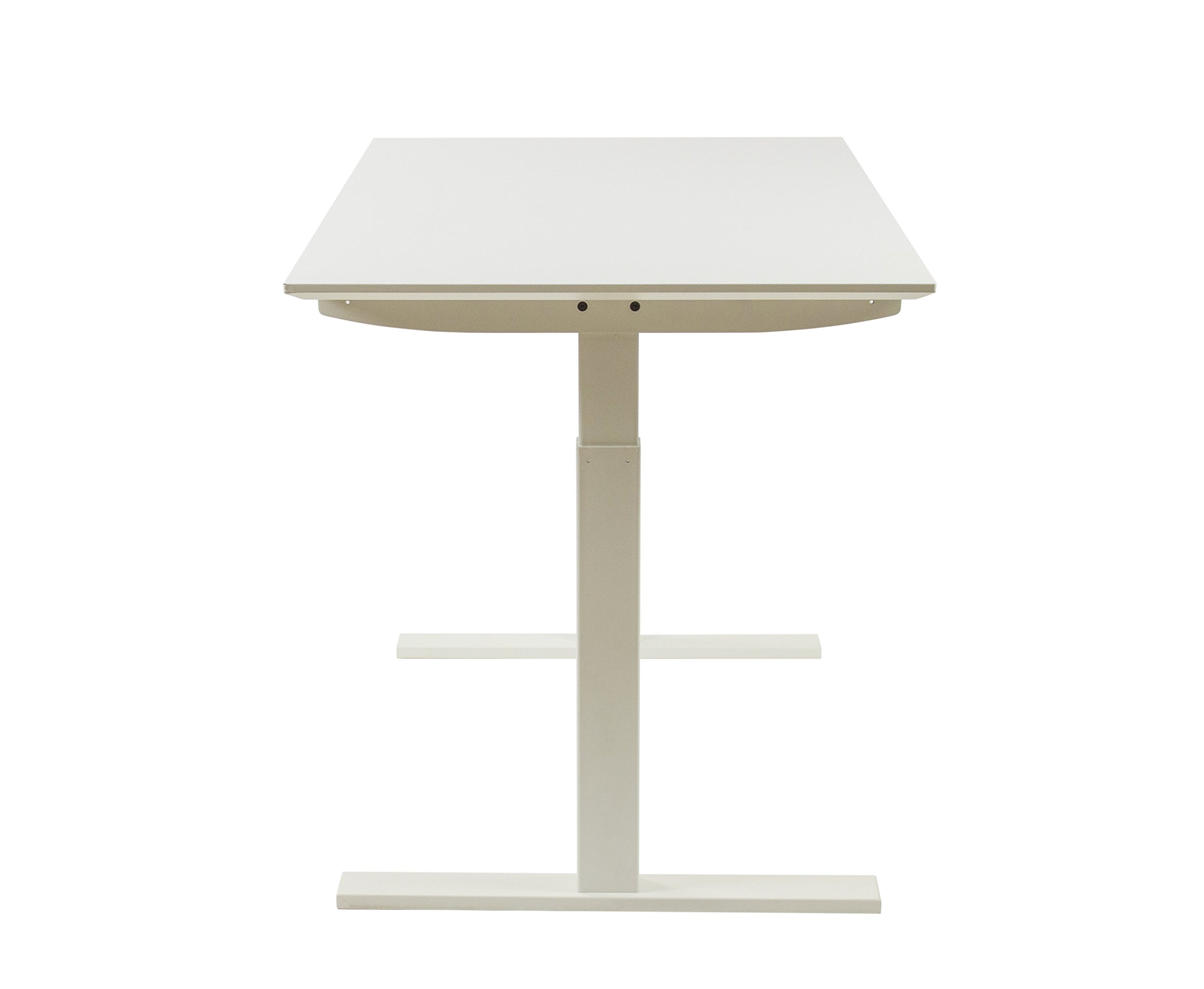 Giraffe - Height-Adjustable Standing Computer Desk - Scandinavian Design - White - Medium Large Large — view 9