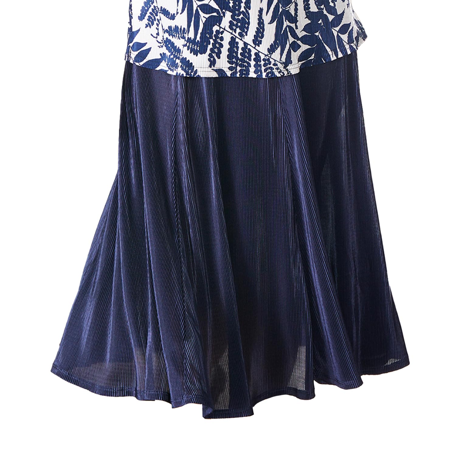 Coopers of Stortford Women's Fine Pleat Plissé Skirt (as8, Numeric, Numeric_16, Regular, Regular, Navy)