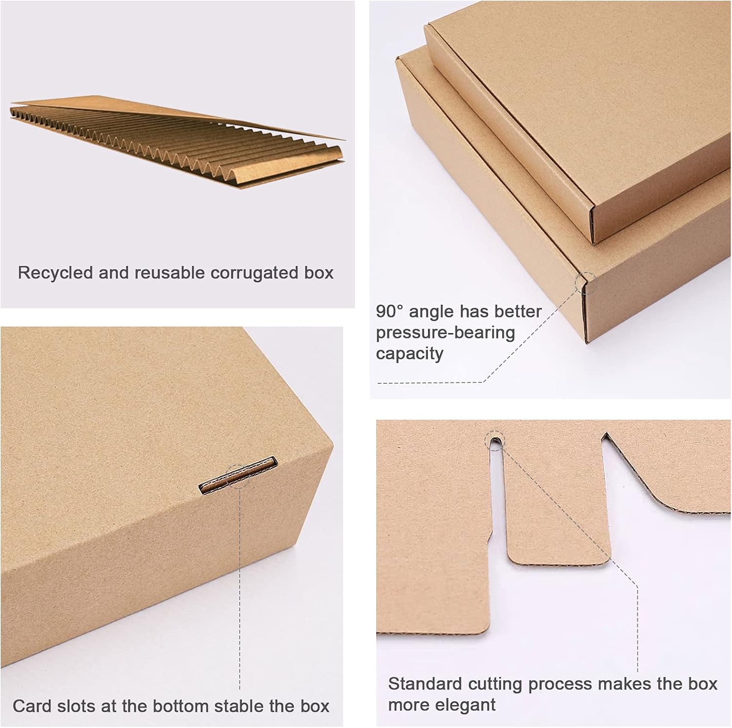 MEBRUDY 13x10x2 Inches Shipping Boxes Pack of 25, Small Corrugated Cardboard Box for Mailing Packing Literature Mailer : Office Products