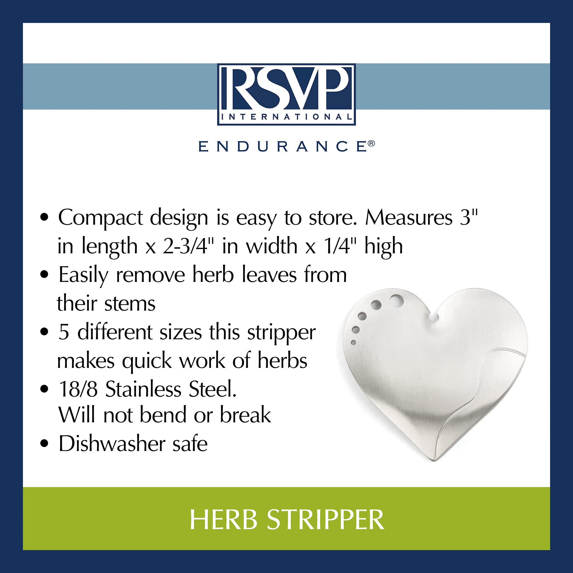 RSVP Endurance Herb Stripper - Stainless Steel -6