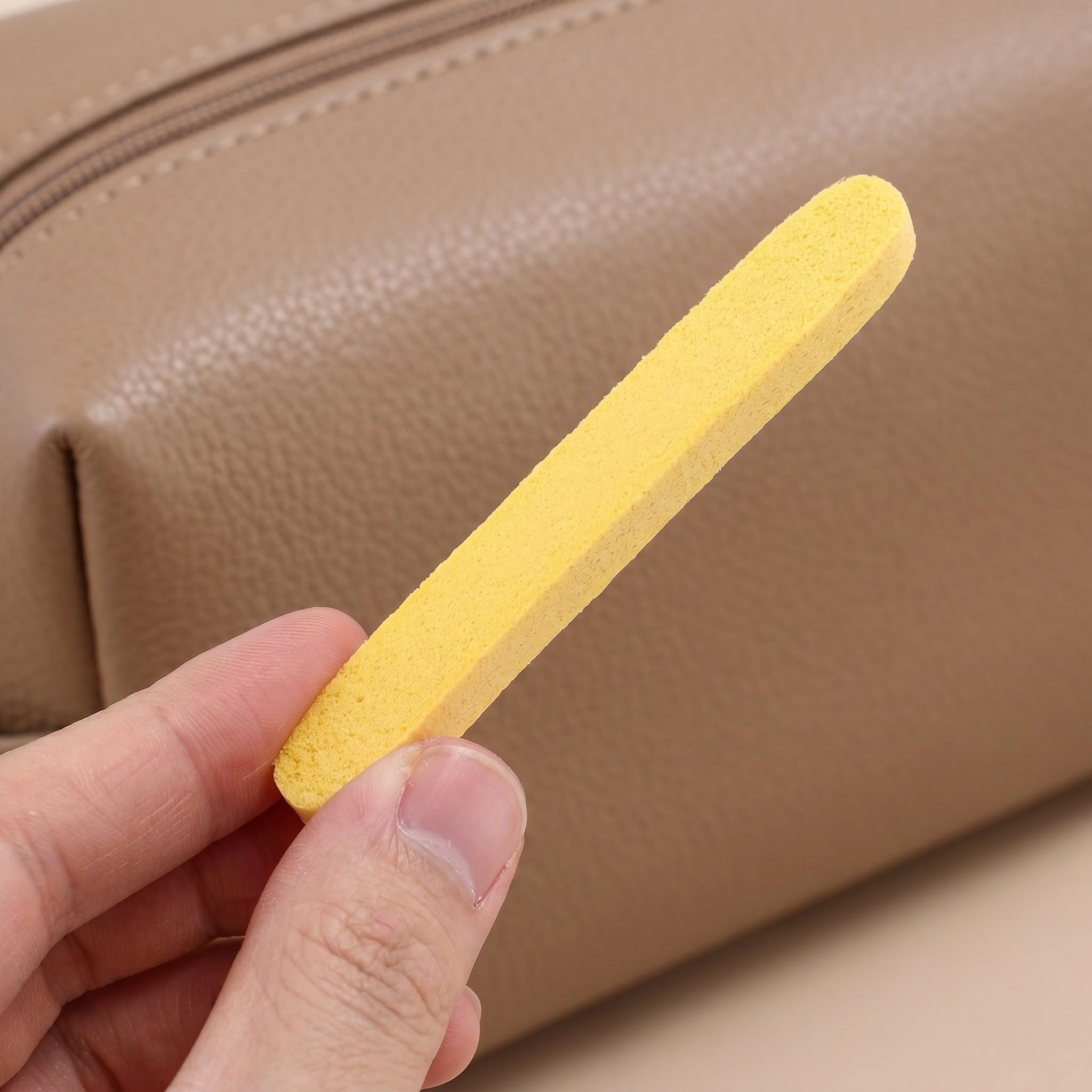 100 Pezzi Spugna per Viso Compressa in Pva per Donne, Pulizia Delicata e Esfoliazione Morbida, per Viaggio e Palestra, Colore Giallo Compatta e Pratica