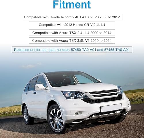 Miniatura 6 de WMPHE 2 sensores de velocidad de rueda compatibles con Honda Accord 2008 2009 2010 2011 2012, Acura TSX 2009 a 2014, Honda CR-V 2012, sensor ABS