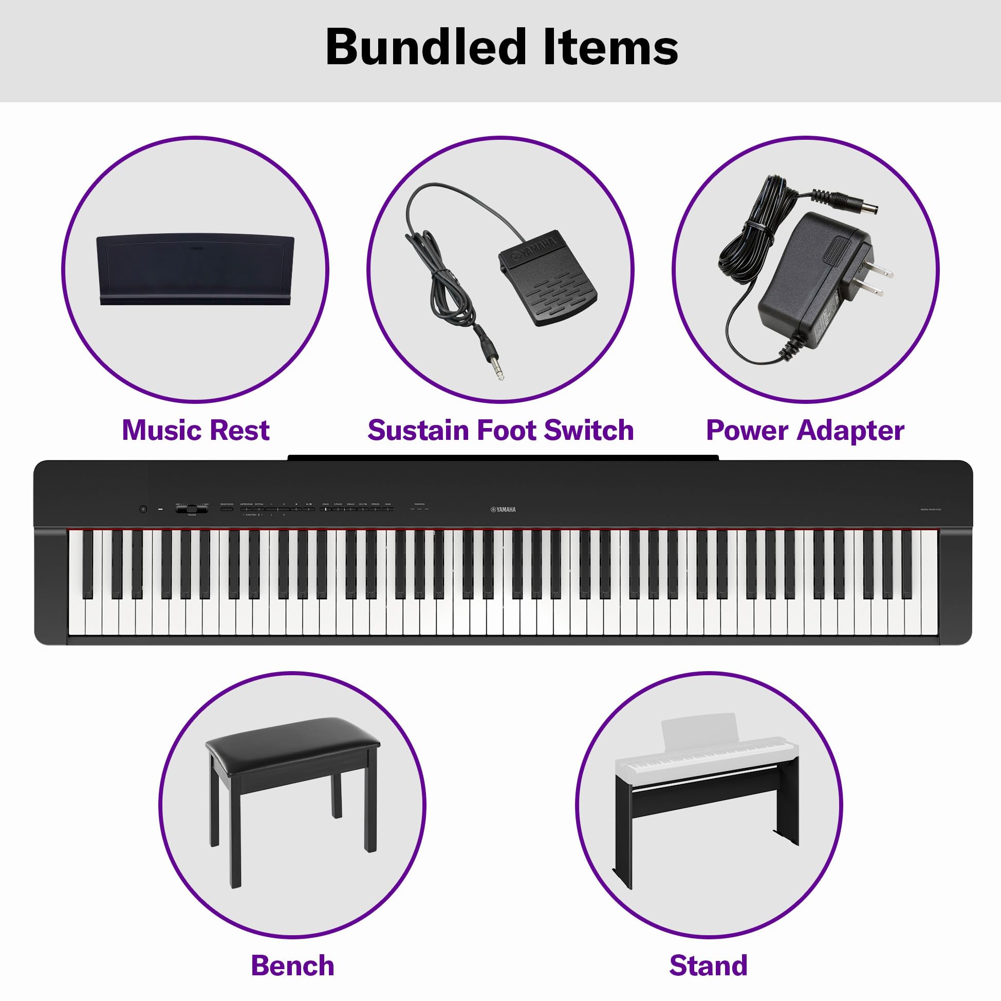 Amazon.co.jp: ヤマハ(YAMAHA) デラックスデジタルピアノセット 88キー