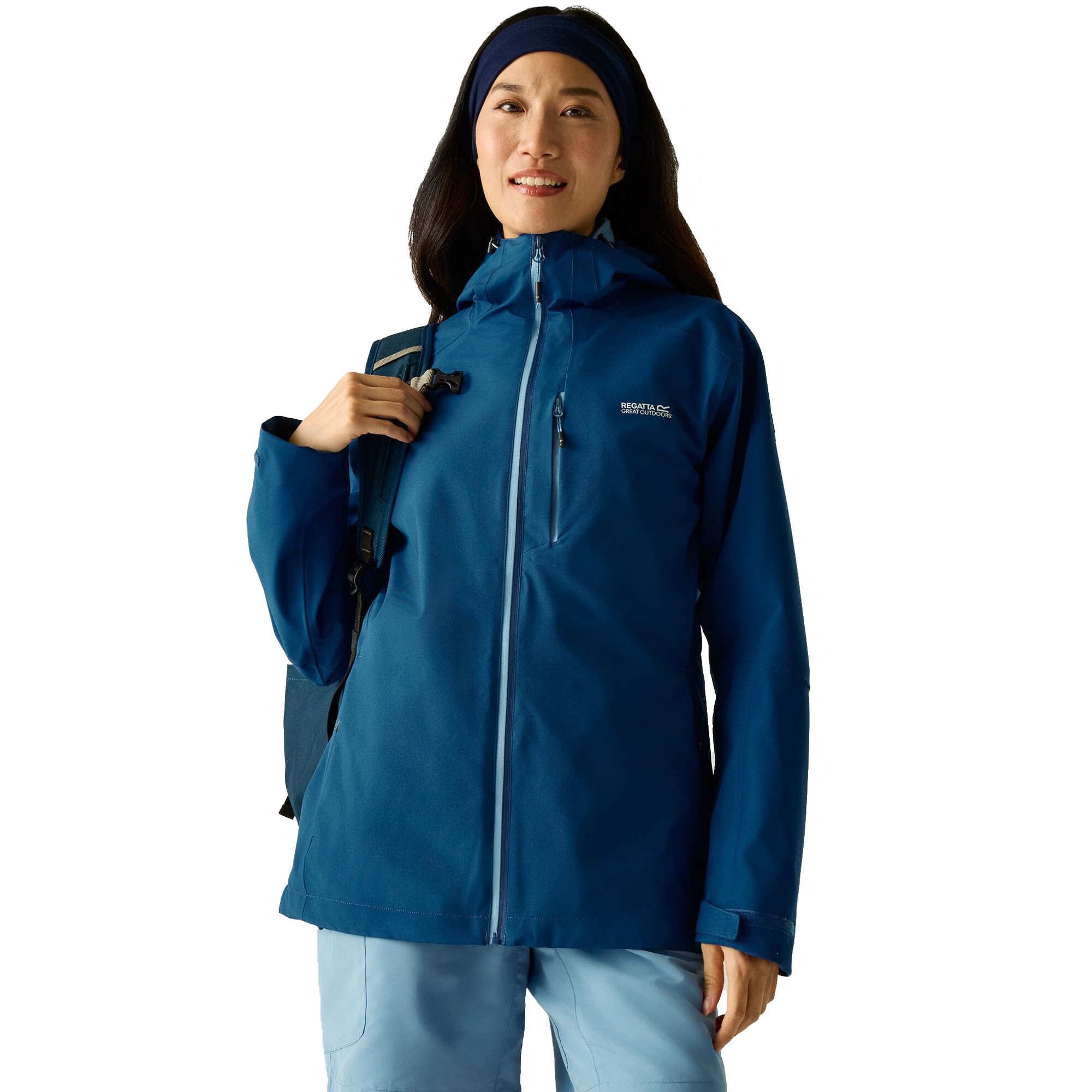 Regatta Womens Birchdale II Waterproof Jacket, Avaiator Blue, Size 22