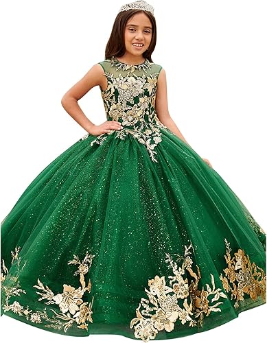 ABAO SISTER Flower Girls Princess Pageant Dreses Party Prom Puffy Ball Gowns Formal Dresses