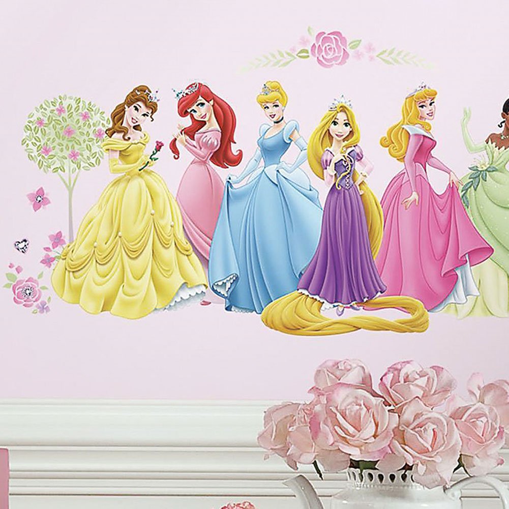 RoomMates Disney Princess Glow Peel And Stick Wall