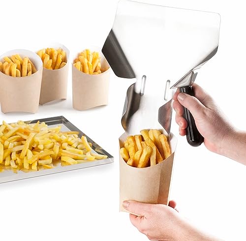 Miniatura 3 de Lacor - 62678 - Batidor de Patatas, Pala de Cocina Profesional, Utensilios de Cocina, Acero Inoxidable, Mango Ergonómico y Antideslizante Apta para