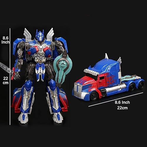 Miniatura 2 de Optimus Prime Deformation Robot Toy Deformed Car Robot Toys, Figura de acción Modelo de coche deformación, Deformación de aleación portátil Robot