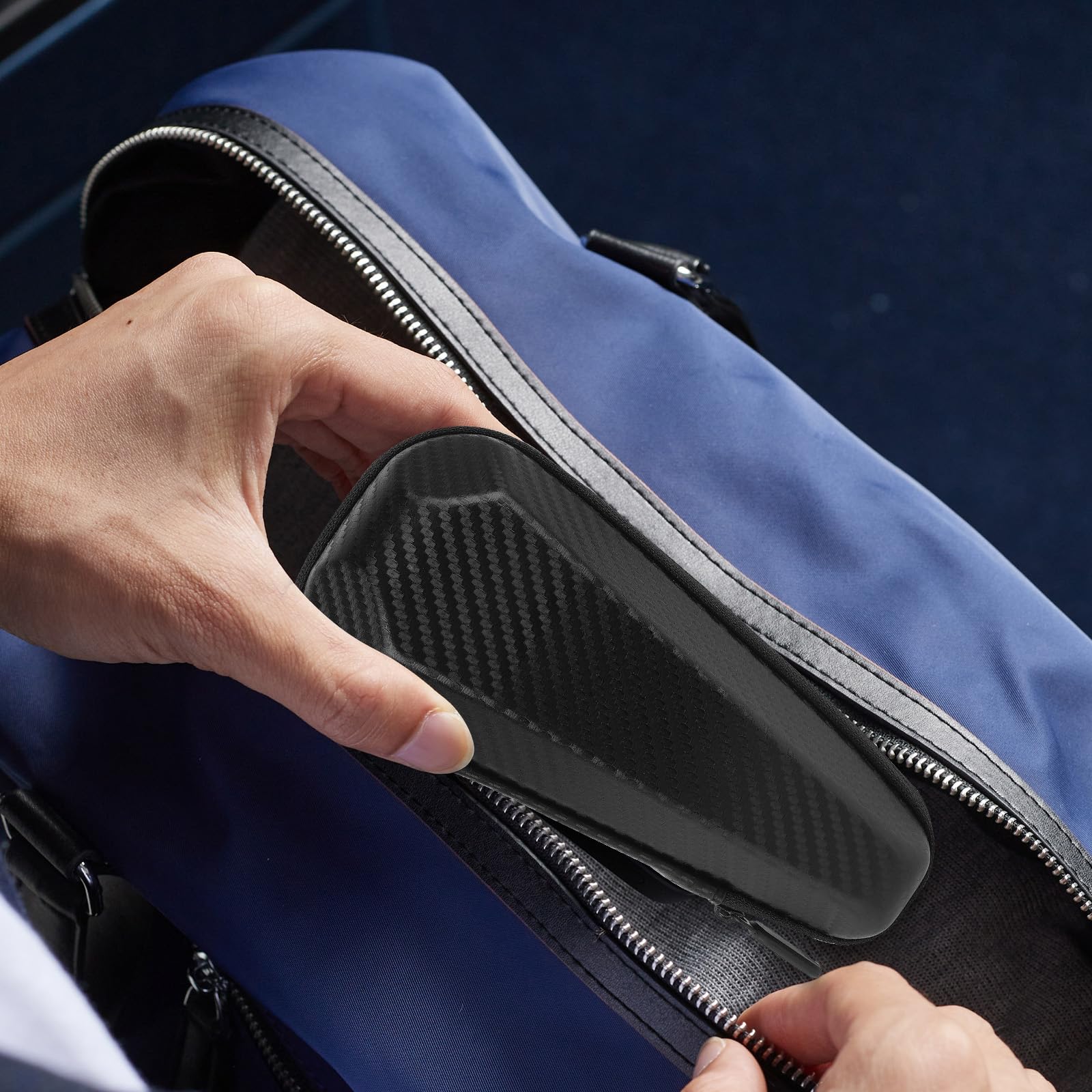 Linkidea Custodia da Viaggio per Rasoio, Organizer Portatile per Rasoi Elettrici, Compatibile con Panasonic Arc 6, 5, 4, ES-SWLT2W, Philips Shaver 2400, 3900 (Nero)
