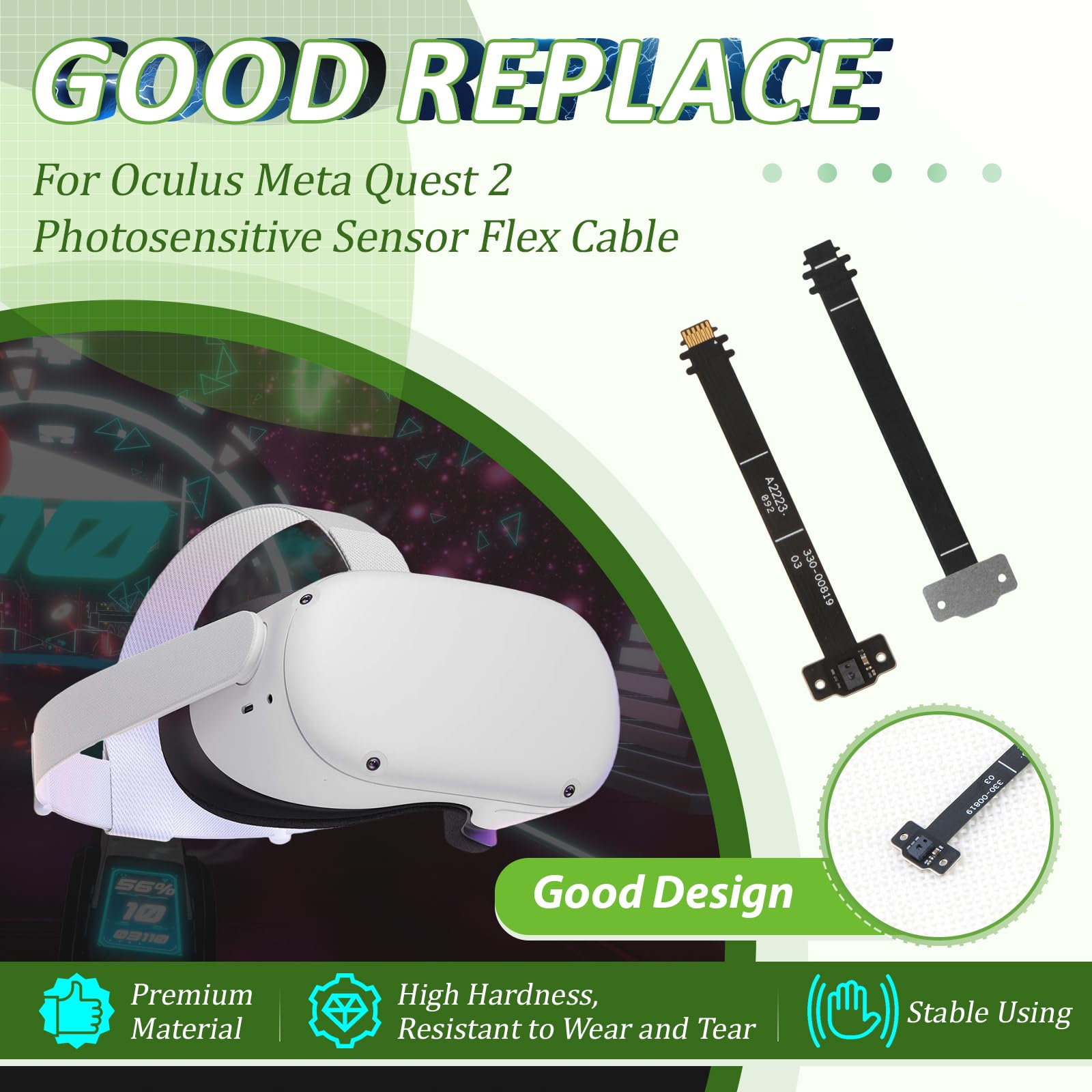 Amazon.com: VR Headset Proximity Sensor Flex Cable for Meta Oculus