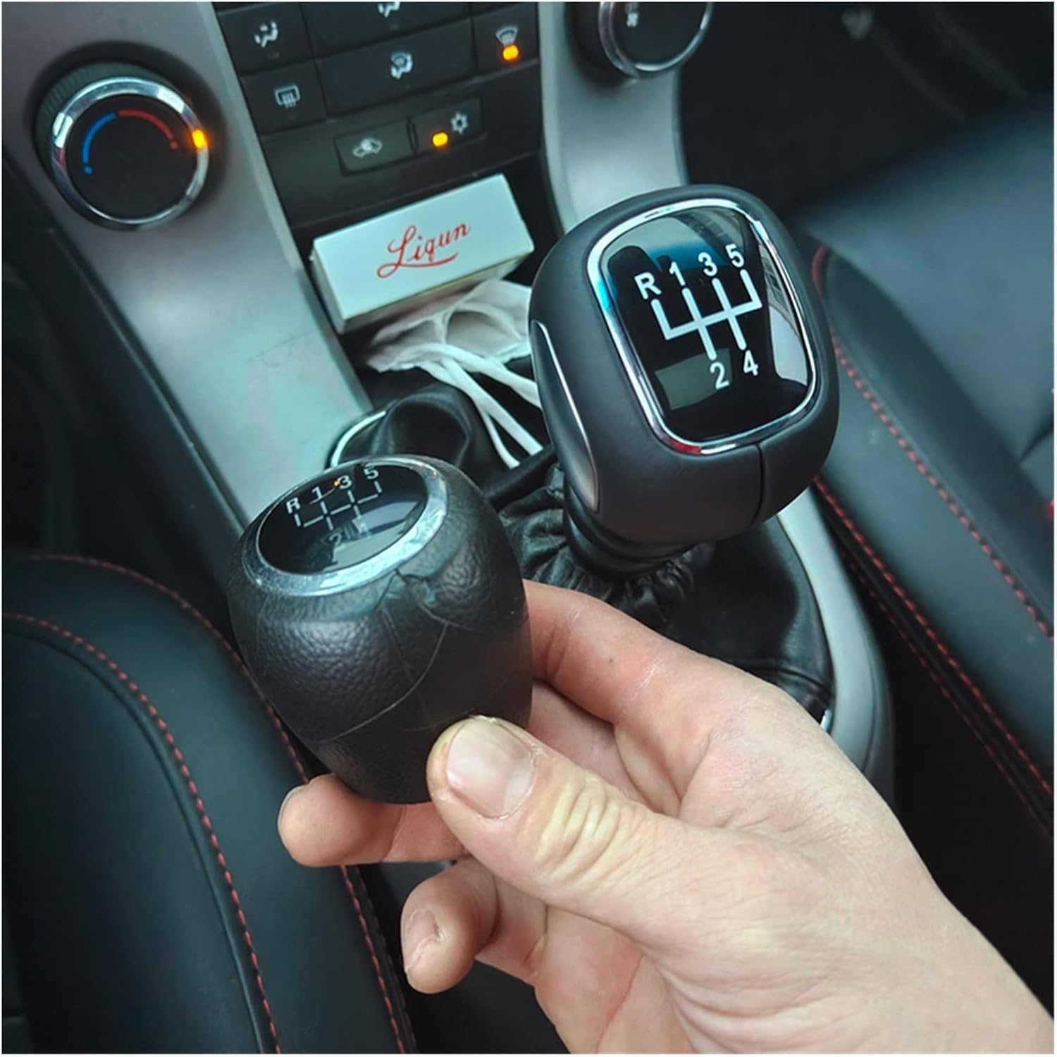 驚きの値段 Shift Knobs シボレークルーズギアスティックギアボックスシフトレバー5スピード6スピードマニュアル トランスミッションハンドルカーハンドルレザーギアシフトノブ Car Color Name Square Type 6 Speed シフトノブ Www Chemplex Co Zw