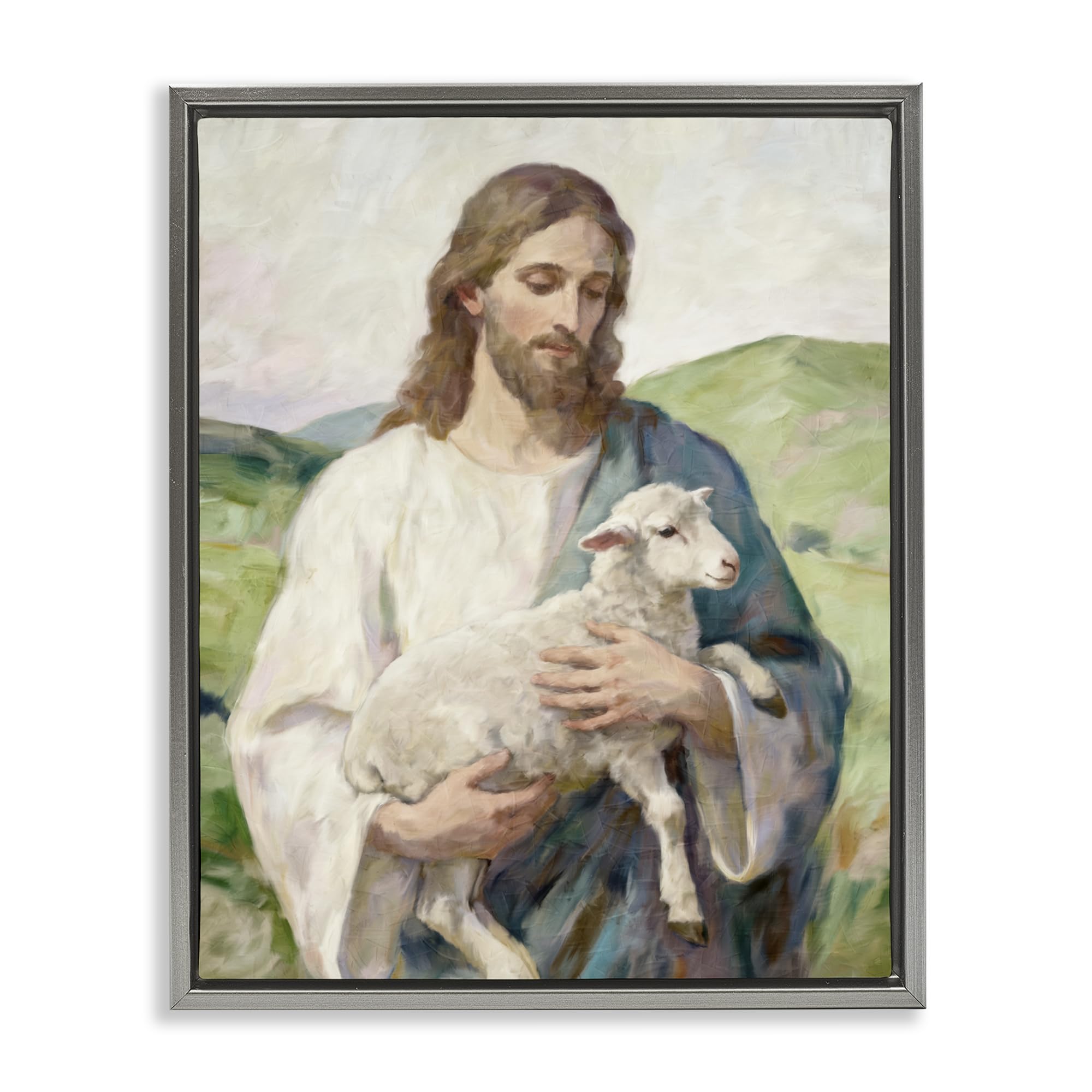 Little Lamb - Figura spirituale, 40,6 x 50,8 cm, tela con cornice