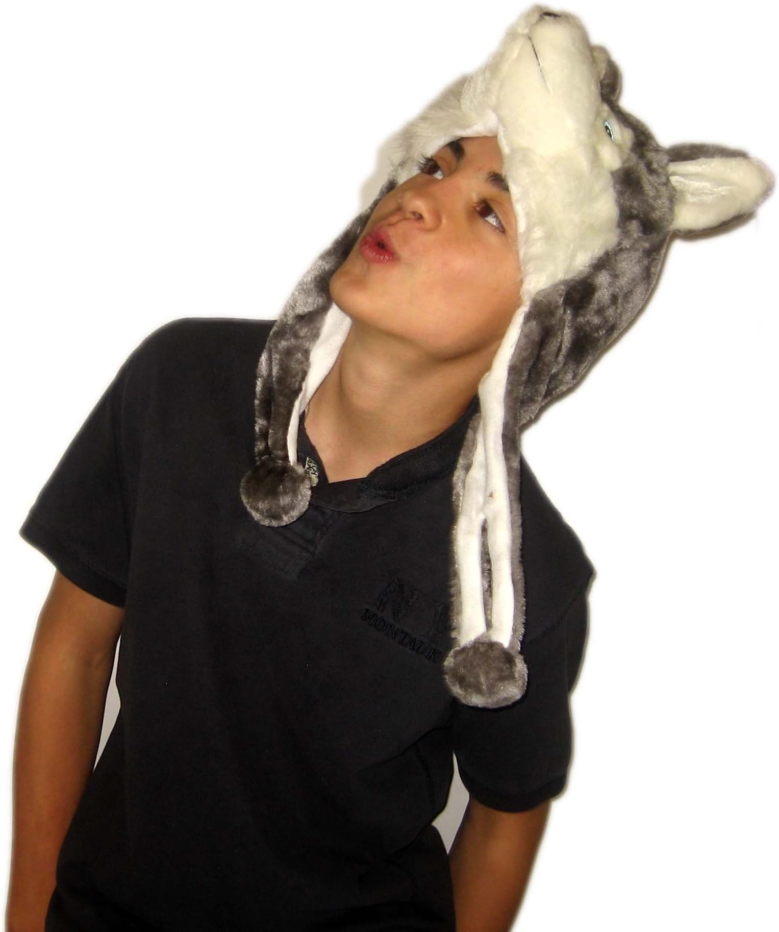 wolf animal hat, animal beanie