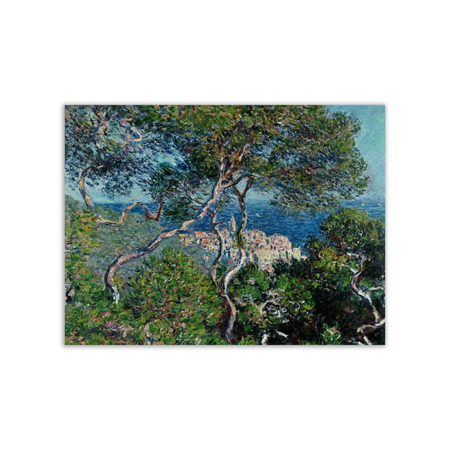 Impression Claude Monet View of Bordighera affiche d'art Premium de dimension 100x75 cm