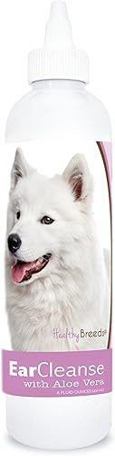 Healthy Breeds - Limpiador de oídos con aloe vera - Formulado por veterinarios para desodorizar, limpiar, secar y acidificar el canal auditivo -