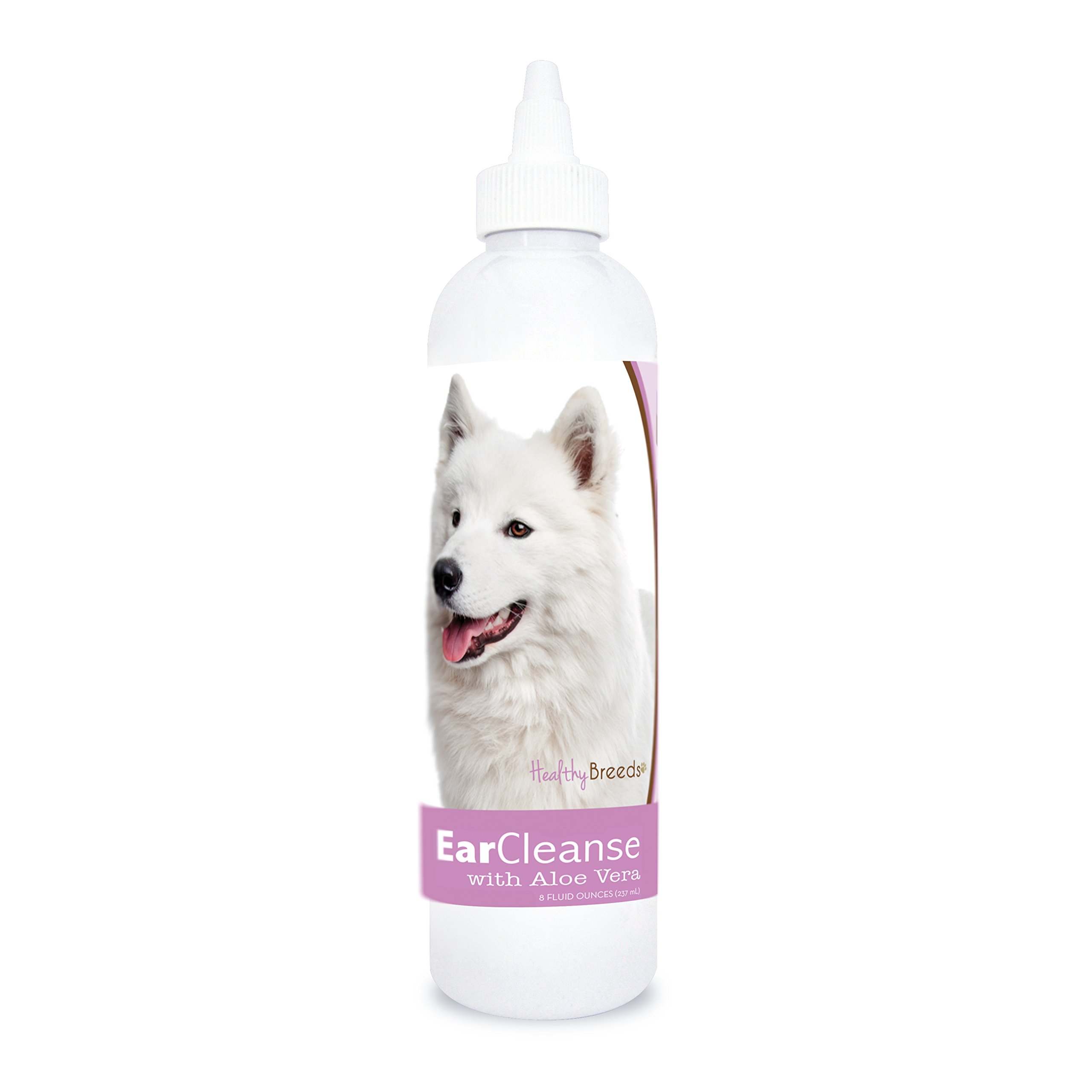 Healthy BreedsDog Otic Cleansing Drops for Samoyed - OVER 200 BREEDS - Veterinarian Recommended Formula - Sweet Pea & Vanilla 8 oz