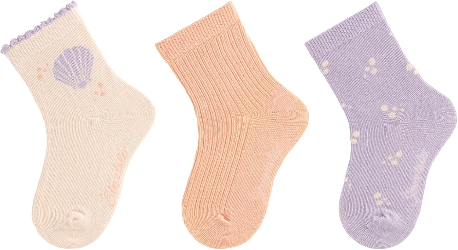 Sterntaler Socken 3er Muschel baby girls socks 3 shells