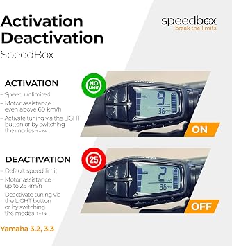 SpeedBox 3.3 Compatible with Yamaha Motors PW-X3, PW-S2, YDX-Moro/E-bike Tuning Chip