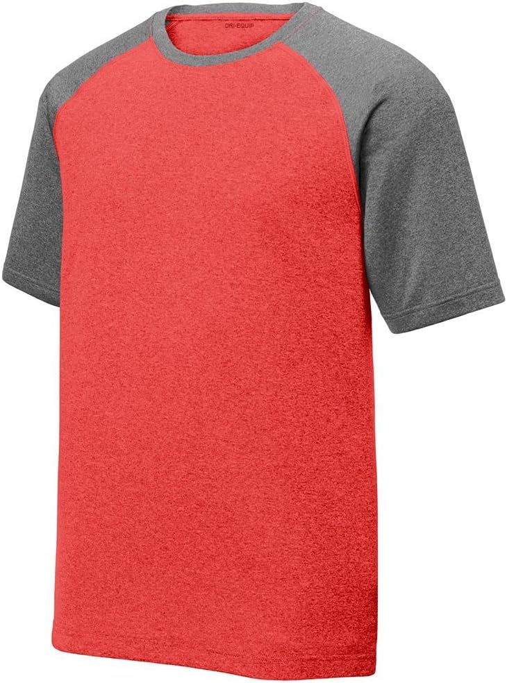 DRIEQUIP Moisture Wicking Dual Heather Athletic Shirts in Sizes XS-4XL