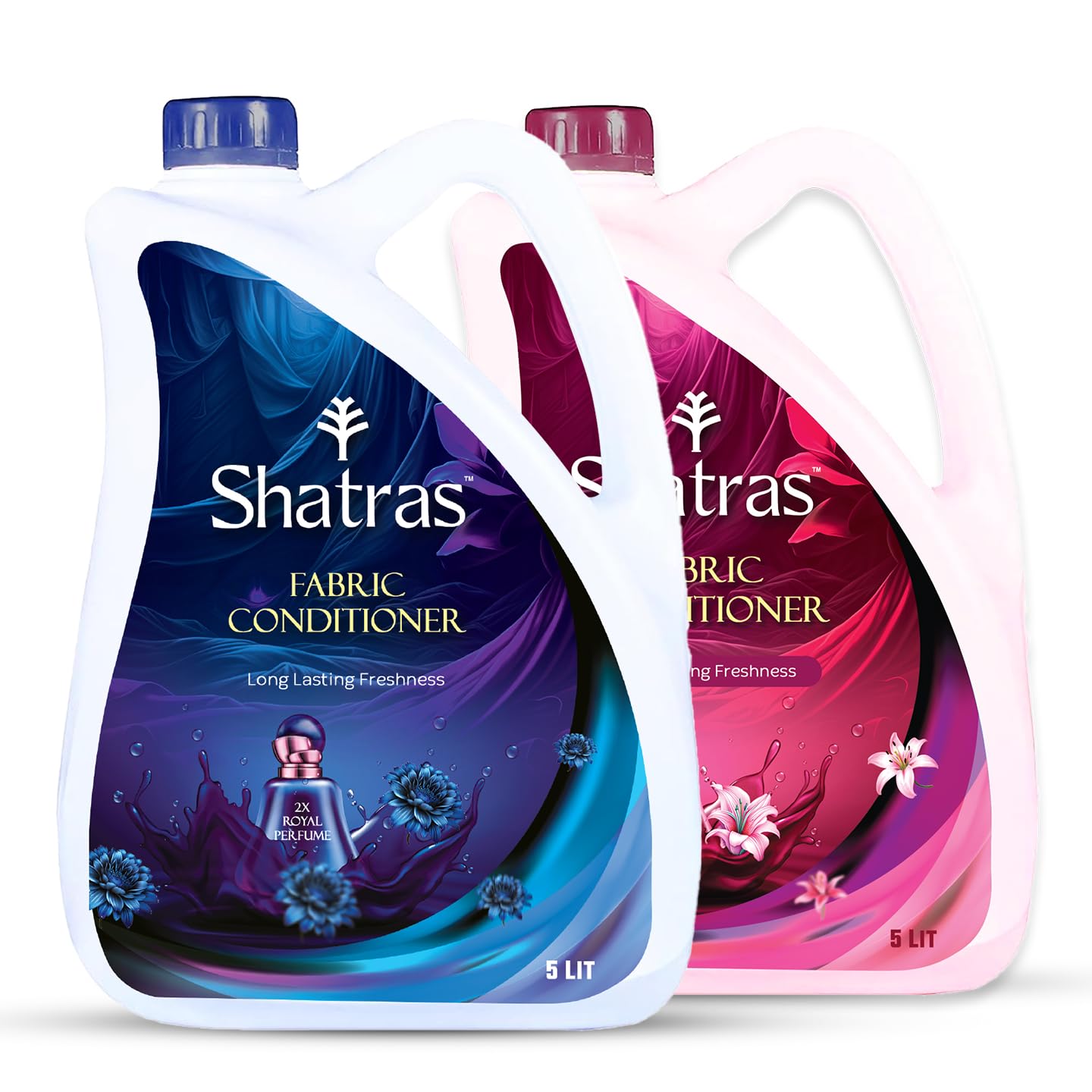 SHATRAS Combo Pack Of Pink Lily & Lavender Royal Perfume Fabric Conditioner 2 X 5Liter | After Wash Liquid Fabric Softener With Long-Lasting Royal Perfume Fragrance For Your Fabrics (Pack Of 2) (B0D9PF94XK) Amazon Price History, Amazon Price Tracker