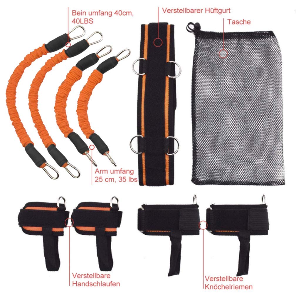 Corde de Musculation pour la Boxe, Le Basket-Ball, L'escrime, Corde de Tension Bleue, Corde de Tension, Corde de Tension, équipement de Conditionnement Physique
