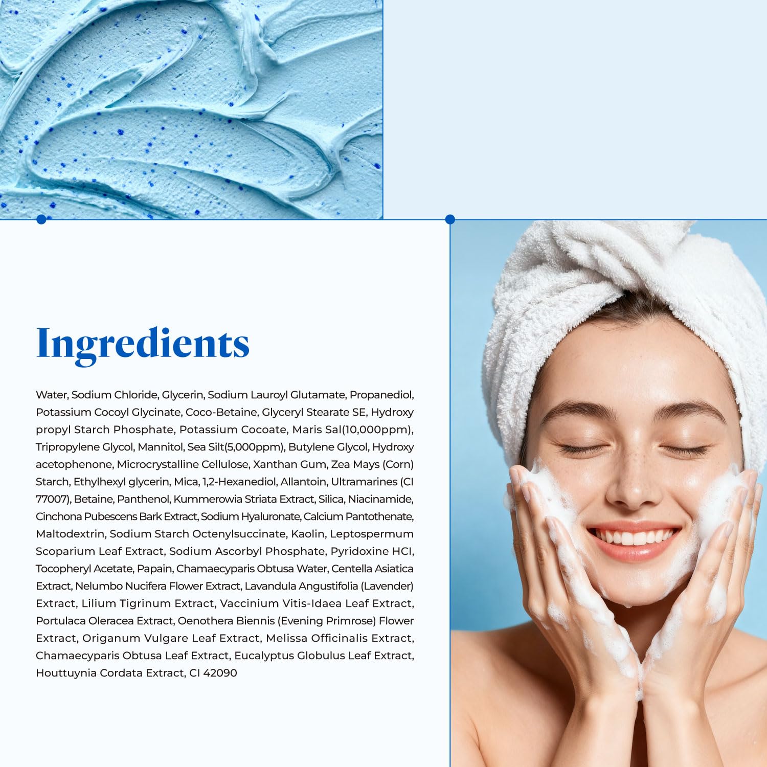 Deep Pore 2-in-1 Exfoliating Cleanser | Korean Hydrating Face Cleanser | Fungal & Hormonal Acne Support | Enzyme & Dead Sea Mud Formula (4.23 fl. oz) - Image 7