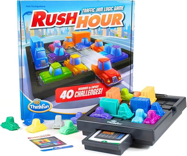 ThinkFun - Rush Hour®, Juego de lógica desde 8 años, desafío para resolver