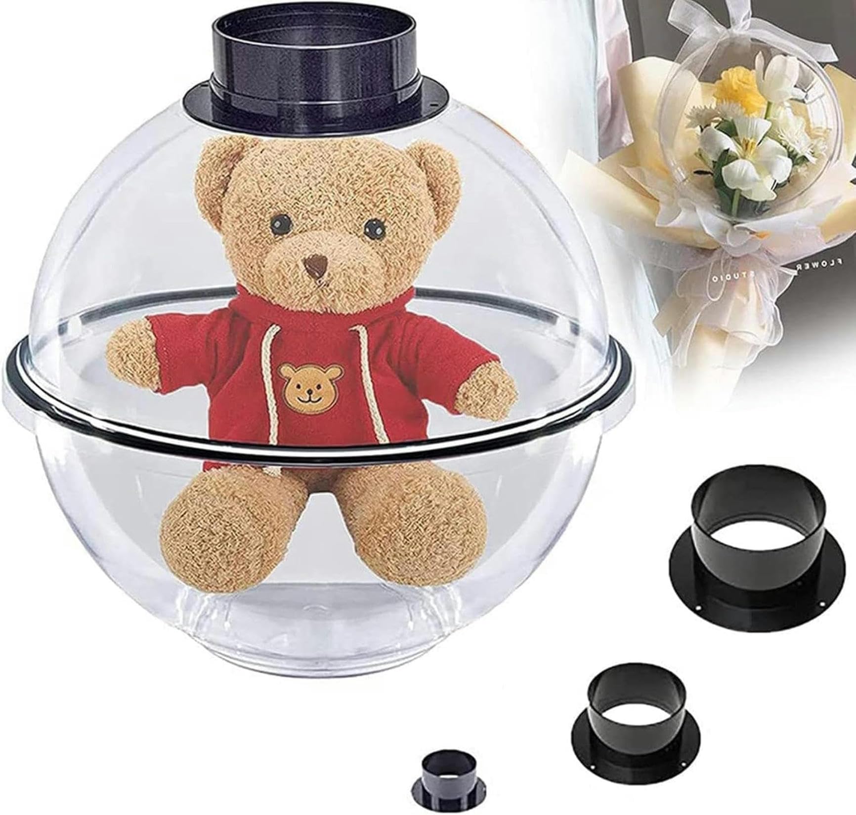 Machine de remplissage de ballon expansion bouquet rose ours bricolage