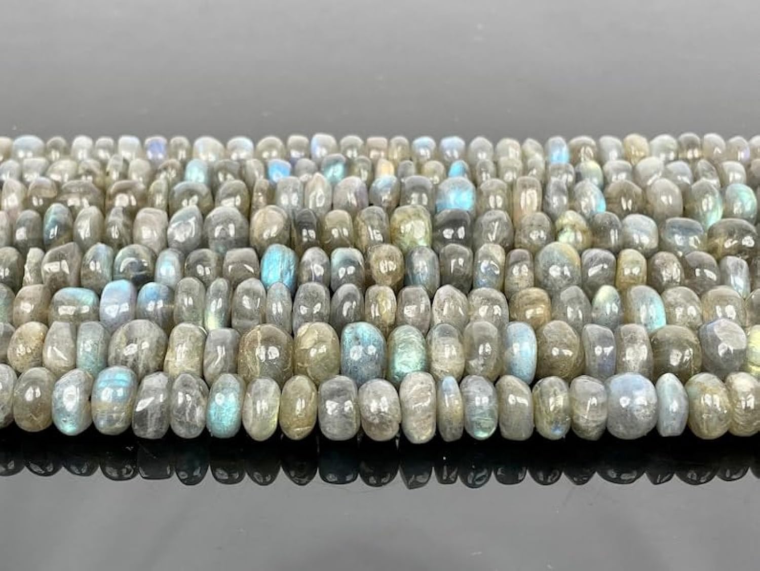 Perles en labradorite à facettes 6,5mm pour créer vos bijoux bohèmes et vos colliers d'été