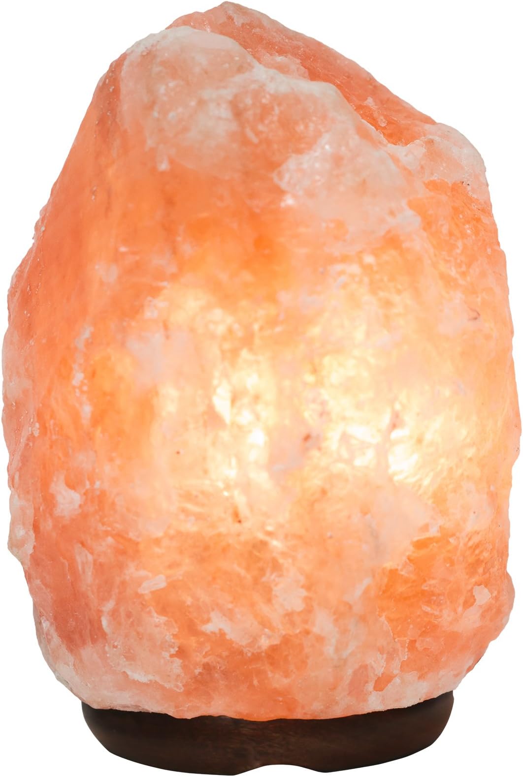 Rakaposhi Natural Himalayan Salt Rock Lamp w/ 6' UL Listed Dimmer Switch - 9+ lbs