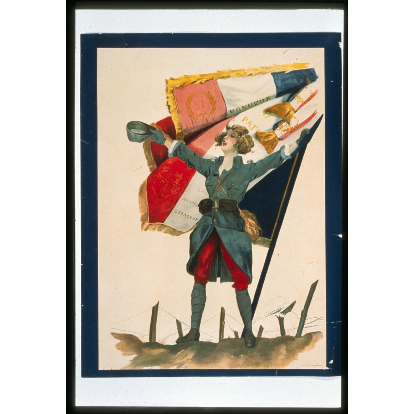 Décoration murale sur toile Viva La France ARTICULOZY au rendu artistique prestige