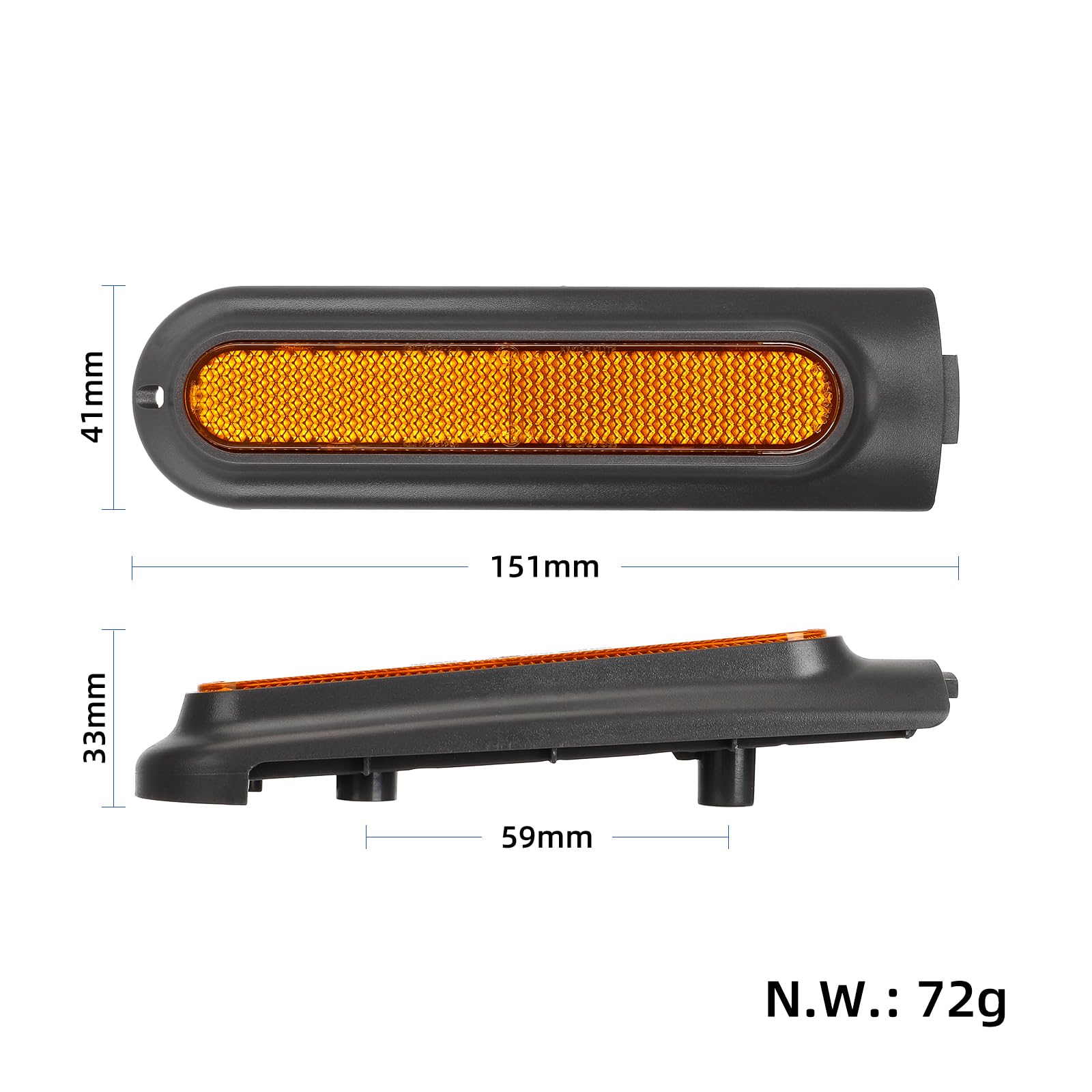 Couvercle de Protection Bande Réfléchissante Xiaomi 4/4 Pro Scooter Roue Couverture de Roue Arrière Avant Latérale Bande Réflecteur avec Vis Outil