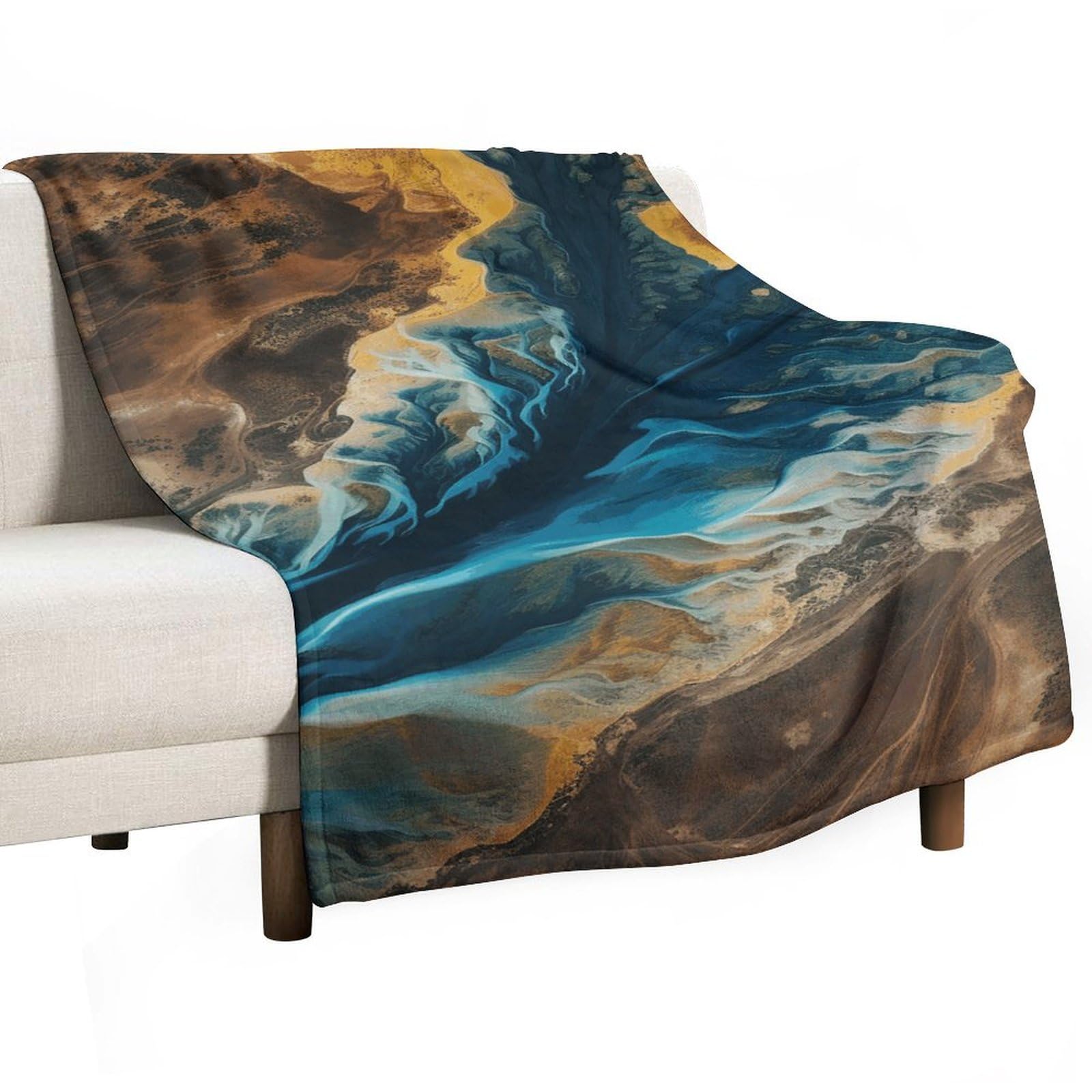 Couverture polaire flanelle douce pour soirées cocooning au salon