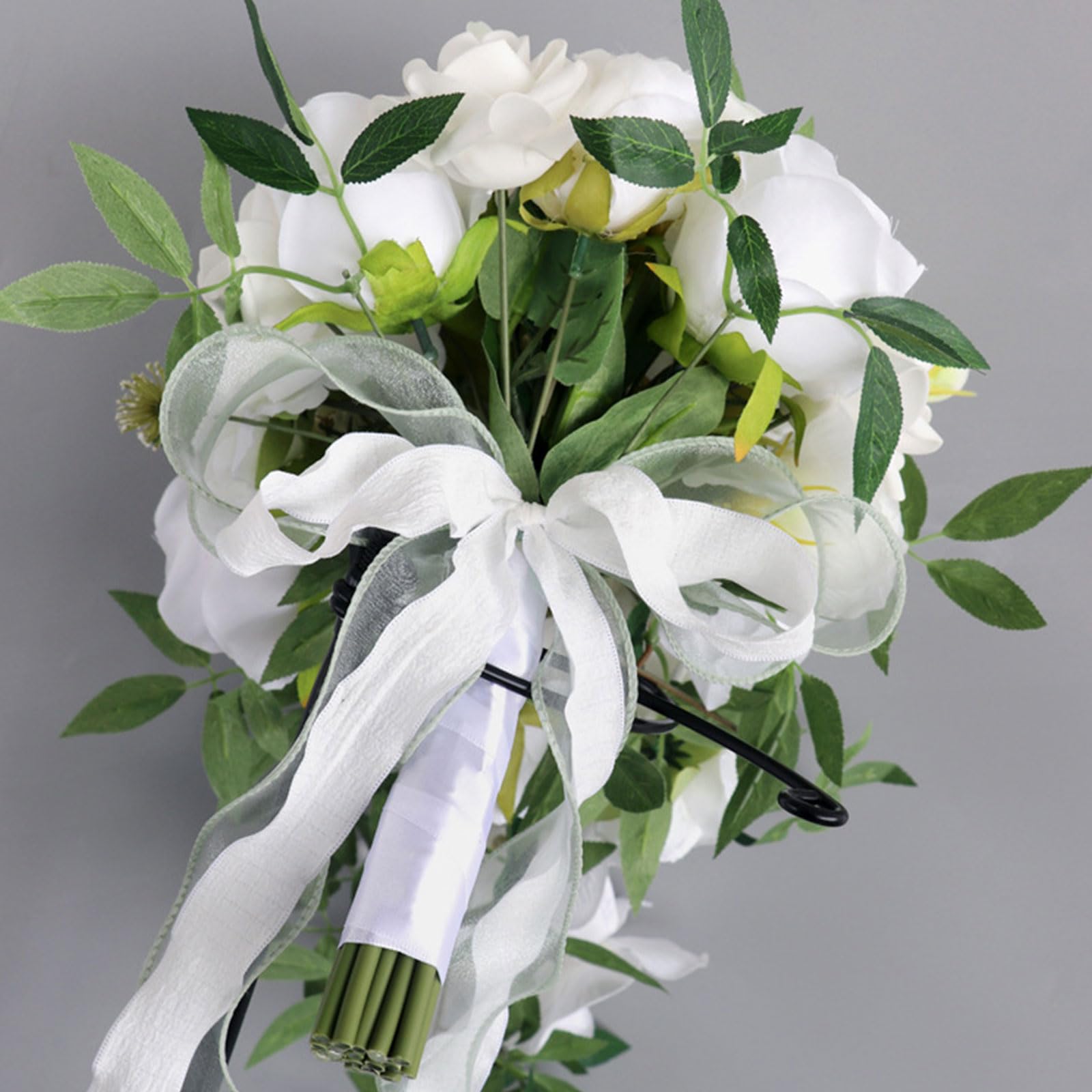 Elegante fiore artificiale combinato fiore matrimonio per damigelle d'onore piccola damigella d'onore spilla matrimonio bouquet decorazioni fidanzamento
