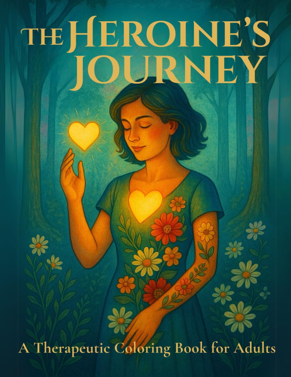 The Heroine's Journey: A Therapeutic Coloring Book for Adults (Therapeutic Coloring Books – An Inner Journey Through Art and Word)