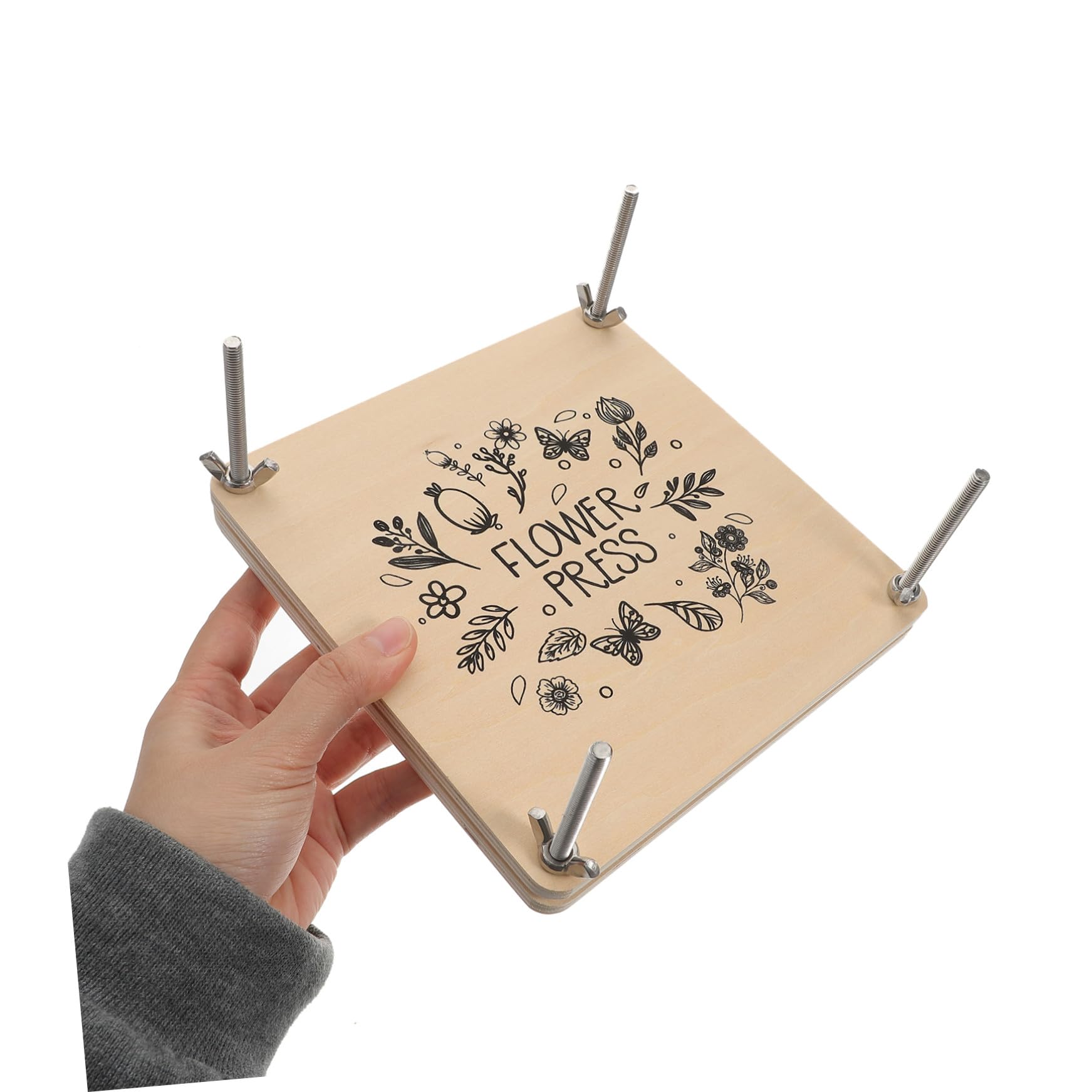 Veemoon Pressa Legno Fiori Kit per Pressatura per Ragazza per Ragazzo | Campioni Vegetali e Fiori Secchi, per Inviti e Ornamenti Nuziali, Set Manuale per Attività Creative