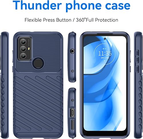 Miniatura 5 de Funda de teléfono para Moto G PureG Power 2022, funda para Moto G Play 2023 con protector de pantalla, a prueba de golpes, resistente a los
