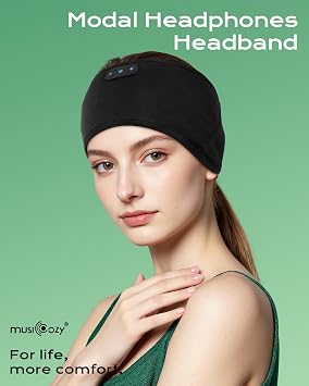 MUSICOZY Modal-Fabric Bluetooth Headband Headphones for Sleep and Sports