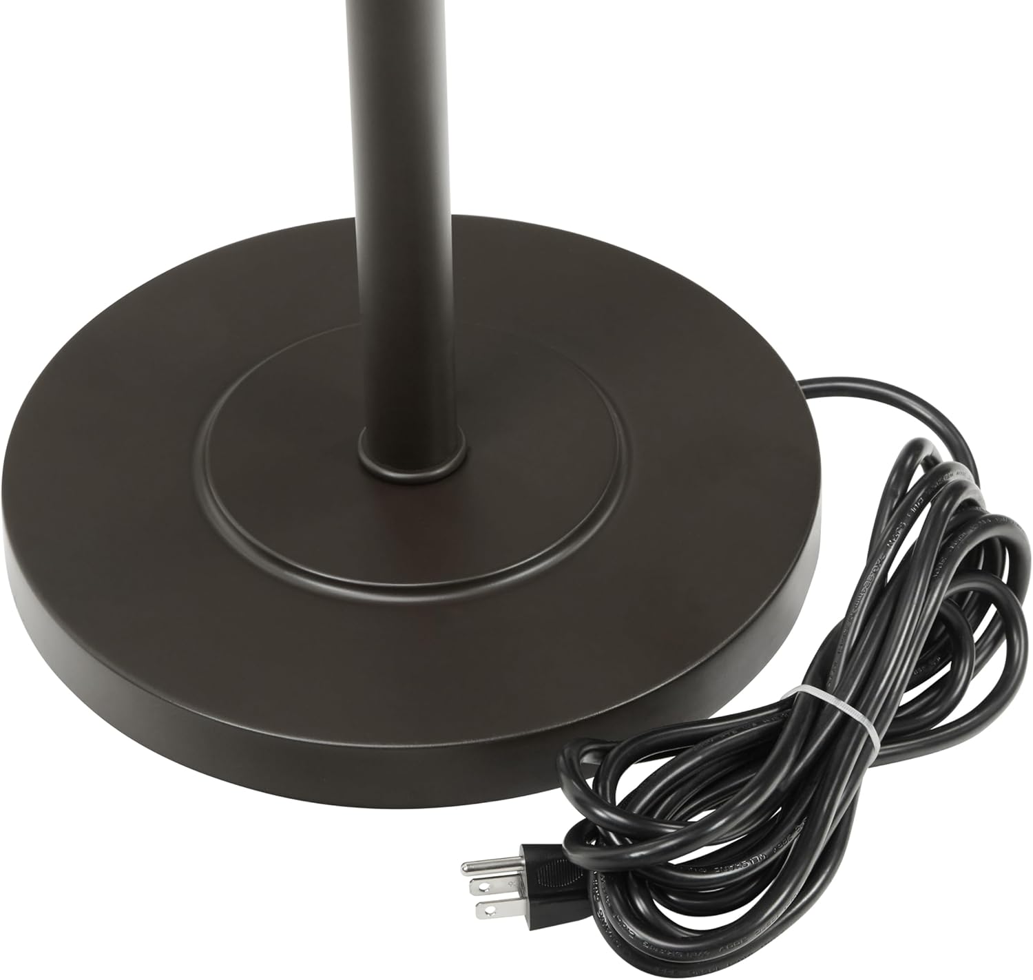 RIVER OF GOODS 59.5" H Indoor/Outdoor Floor Lamp - Basketweave Standing Floor Lamp for Living Room, Bedroom, Patio - Coastal Style Floor Lamps - Tan